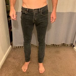 KR3W K SLIM Black Jeans